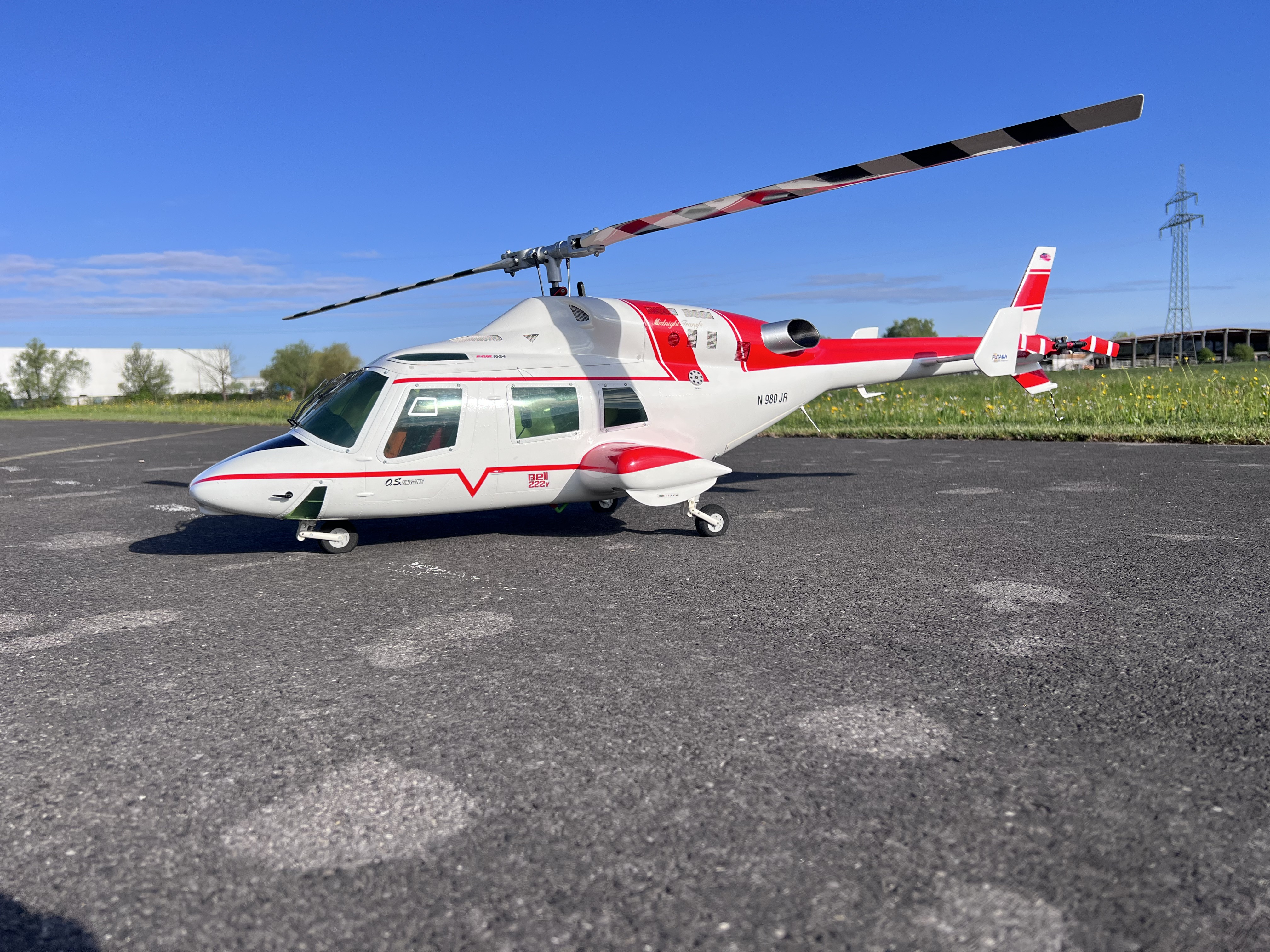 Bell 222 Startbereit
