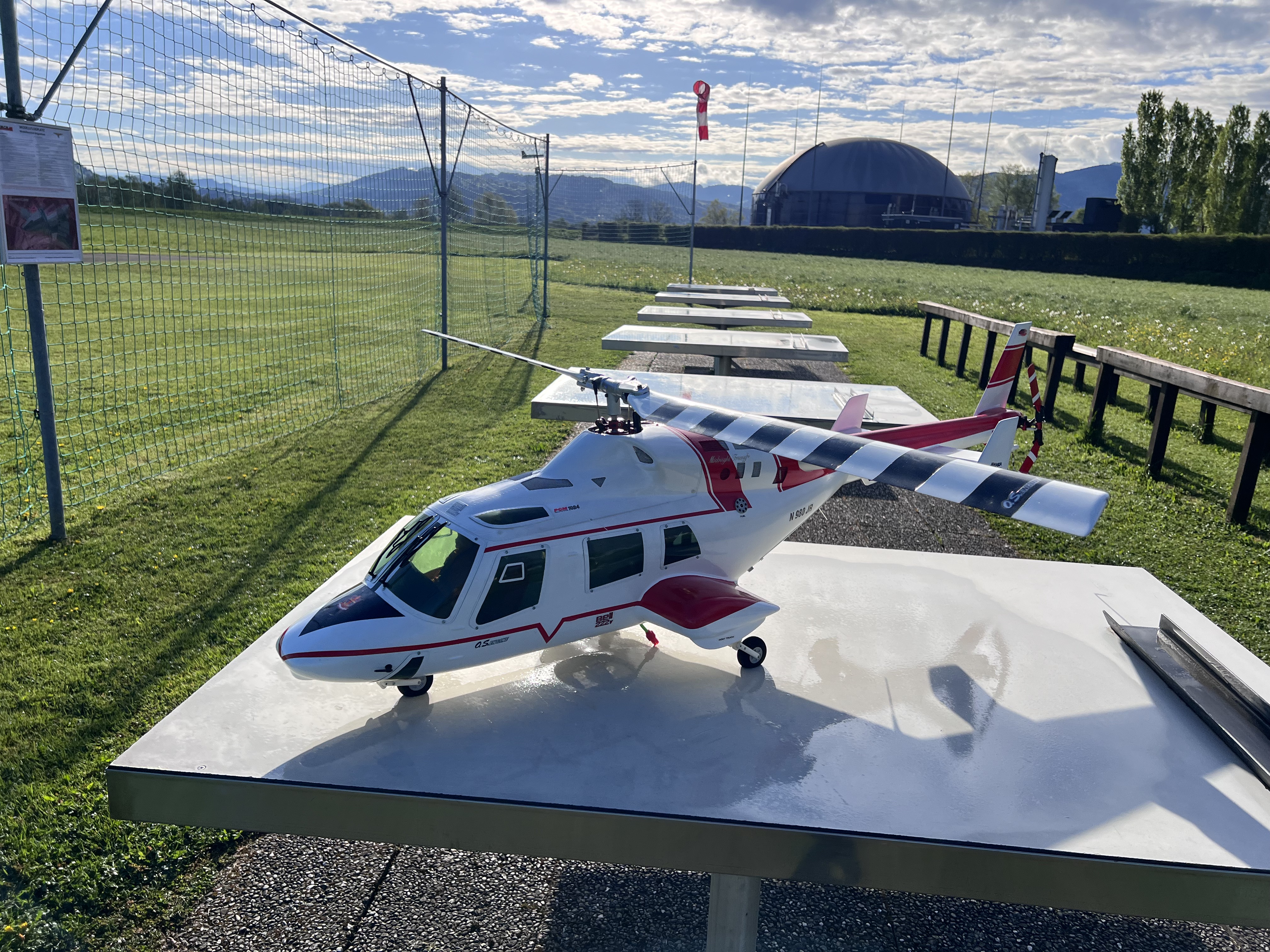 Bell 222 Startvorbereitung